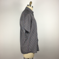 fine-plaid plus size Office leisure shirt