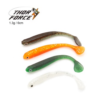 THORFORCE 1.3g PVC Plastic Paddle Tail Soft Bait for Saltwater and Trout Fishing