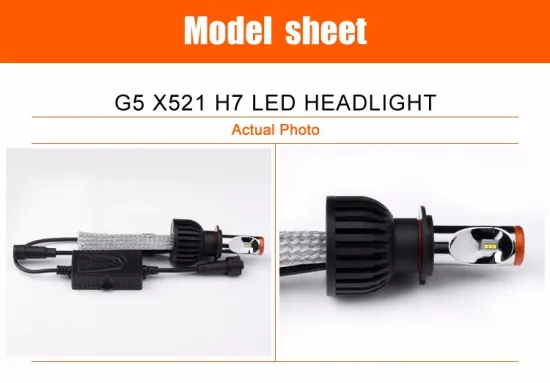 2016 hot sale G5 motorcycle led headlight 60W H7 H8 9005 9006 6000K 4800lm