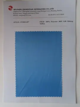 100% Polyester 400T 0.08cm Ribstop Taffeta