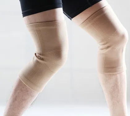 High elastic compression nylon sports knee sleeves