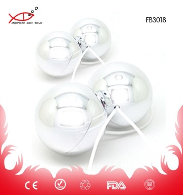 2016 New arrival Silver Jiggle Balls for women Vagina Exercise