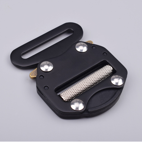 45mm Heavy Duty 300KG Aluminum Adjustable Black Electrophoresis Cobra Belt Buckle