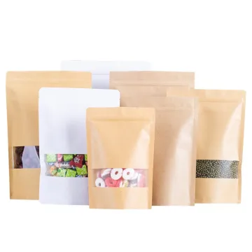 Stand up Kraft Paper Zipper Package Bags