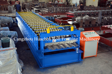 Huachen floor tile making machine price, steel floor deck machine