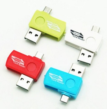 2 in 1 Mirco USB OTG Card Reader