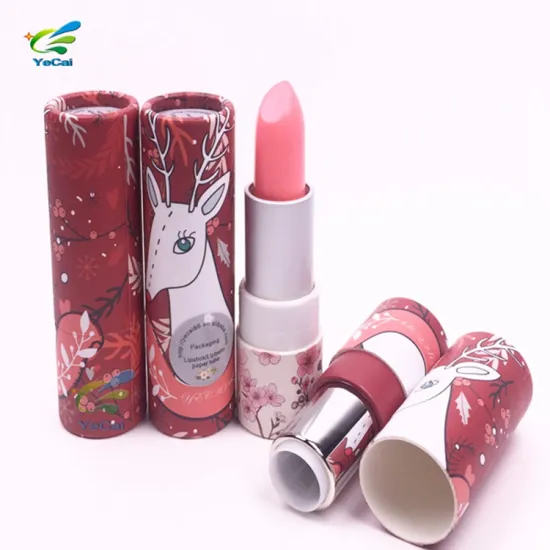 Make your own lip balm eco friendly deodorant paper tube packaging custom lipstick tube box