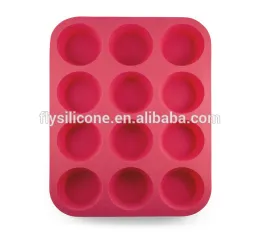 12 Cup Silicone Muffin & Cupcake Baking Pan