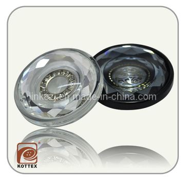 High Fashion Resin Woman Coat Shank Diamond Button