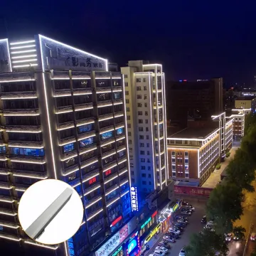 Color-Changing Building Facade Lighting