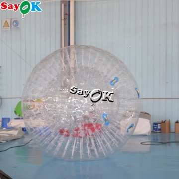 Bola Zorb kembung PVC telus dengan pam udara