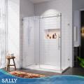 SALLY Frameless Sliding Shower Door Side Panel Enclosure