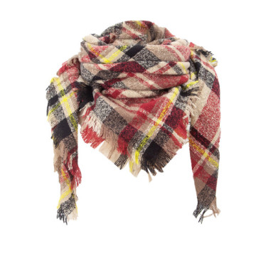 Scarves Wrap Scarf Fashion Women Men Unisex Warm Long Shawl Wraps Large Scarves Knit Cashmere Tassel Plaid Winter Scarves