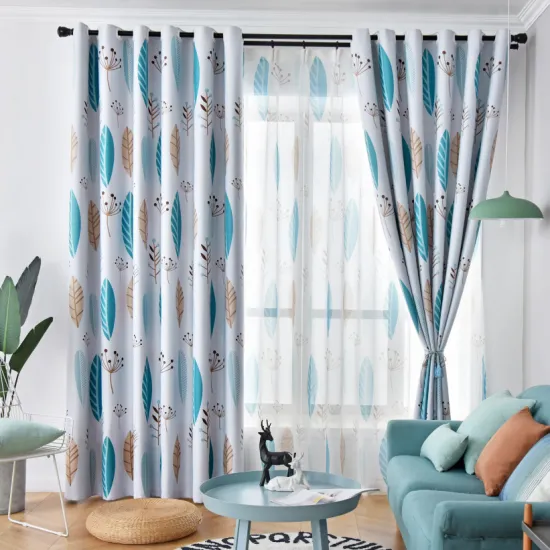 Custom High Quality Dandelion Printed Curtains: Perfect Living Room and Bedroom Decorative Accessories