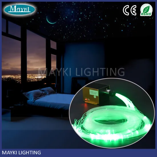 12W RGBW LED fiber optic star lights with optical fiber emitter and 288 fibres