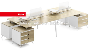 2016 UAE Melamine Panel Aluminium Leg Partition Wall with Crendenza