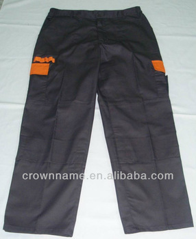 MEN'S COTTON CARGO TROUSERS WITTH CONTRAST POCKET FLAPS