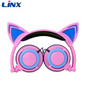 Lampu LED Linx Headphone Telinga Kucing Headphone Shenzhen