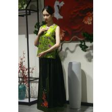 falda larga azul marino