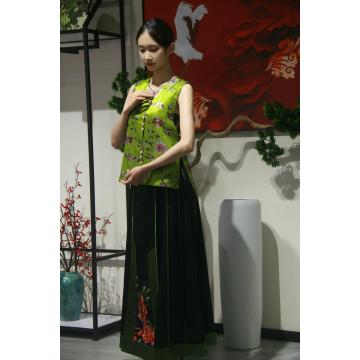 falda larga azul marino