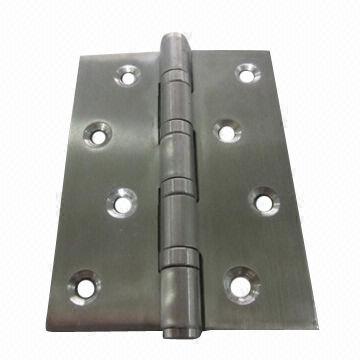 Stainless Steel Door Hinge, 4-inch x 3 x 2.5mm Size, Made of Stainless and Brass