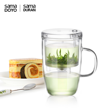 "SAMADOYO" Handblown Borosilicate Glass Cup With Filter