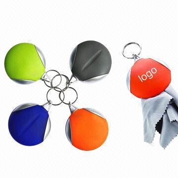 Promotional Microfiber Gift Keychains Used for Cleaning Lens, Phones, Watch and More