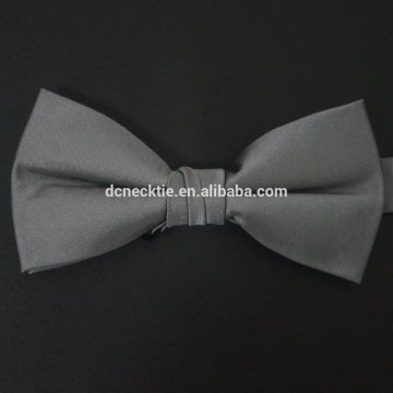 silk woven solid pre-tied bow ties for men