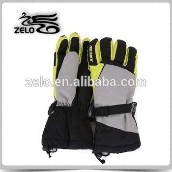 2015 winter ski sports gloves wrist elastic string