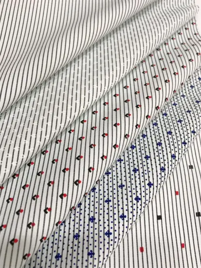 T/C Woven Yarn-dyed Stripe Printed Processing Fabric