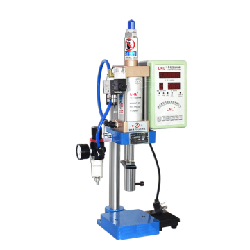 High Precision 200kg Single Column Small Pneumatic Punching and Riveting Machine with Bench Press Button Controller