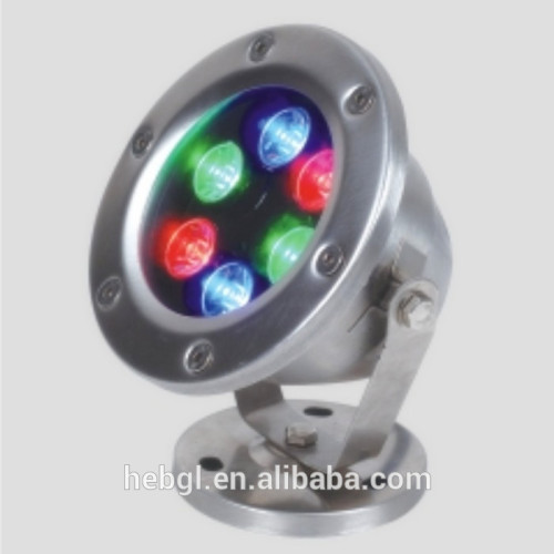 IP68 6W LED underwater Light,RGB Decorative Light DMX 512 Control