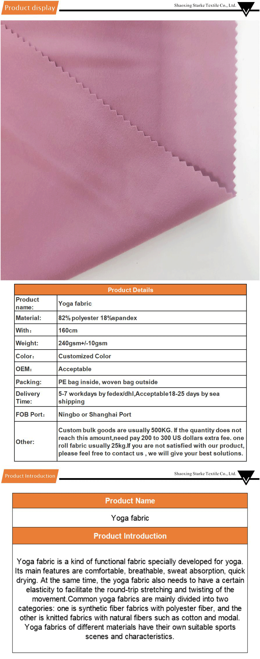 high performance yoga fabric