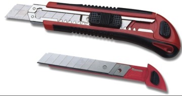 the regular type locking utility knife of three running blades
