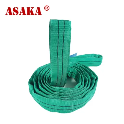 Green Crosby 2 Ton 1 Meter Polyester Round Sling for Excellent Performance