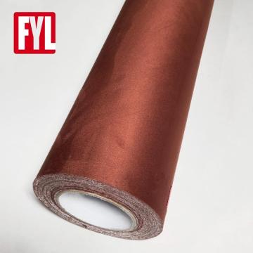 Brown Car Interior Vinyl Micron Suede Fabric