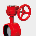 Handle/worm gear groove butterfly valve