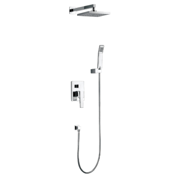 Wall-mounted hot and cold shower