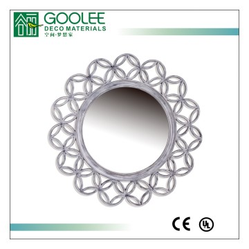 Goolee polyurethane frame sunflower shape decorative wall mirror