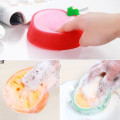 Creative fruit thicken cleaning cloth kitchen cleaning dishcloth powerful decontamination cleaning and dishwashing soft sponge