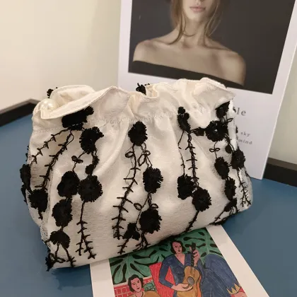 Fashion Lace Embroidery Evening Clutch Bags for Women