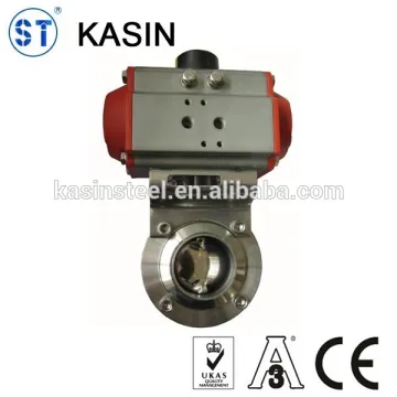 Sanitary electric actuated butterfly valve manufacturer
