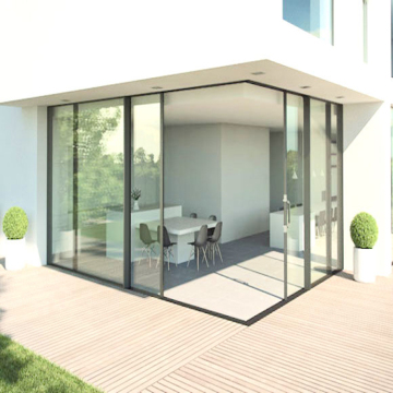 High-Quality Corner Sliding Aluminum Doors by Europe's Top Manufacturer