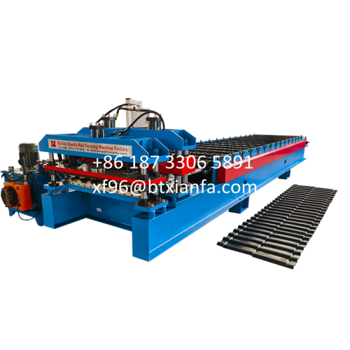 Q-tile Sheet Roof Tile Iron Roll Forming Machine