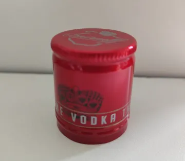 Embossed aluminum BVS liquor whiskey glass bottle