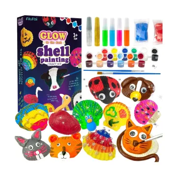Kids Sea Shell Painting Kit: Brighten Up Your Craft Time with Glowing Activities