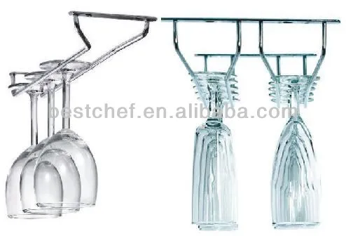 Glass wall rack Chrome plated