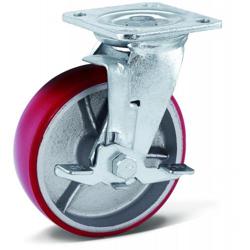 Cast Iron Castor Side Brake Caster Wheels