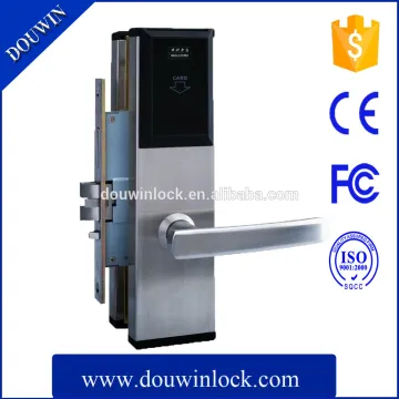 Security hotel door lock electronic hotel card lock stainless steel hotel key card lock