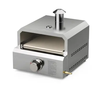 Gas Pizza Oven Portable Propane Stainless Steel Pizza Oven with 12 Inch Pizza Stone